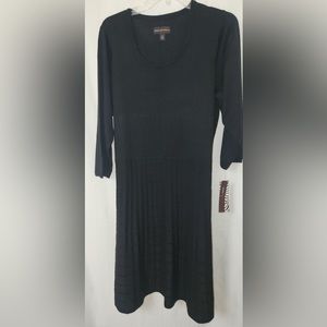 Dana Buchman Black Knit Sweater Dress Women’s Sz 1X